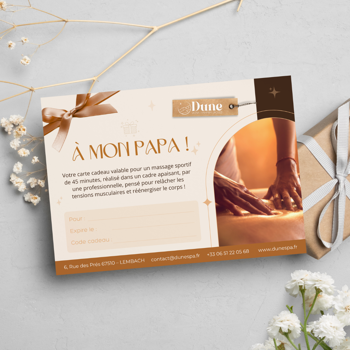 Carte cadeau - À mon papa