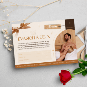 Carte cadeau “Évasion à Deux”