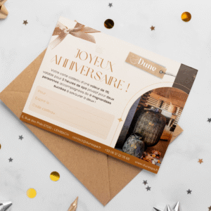 Carte cadeau anniversaire