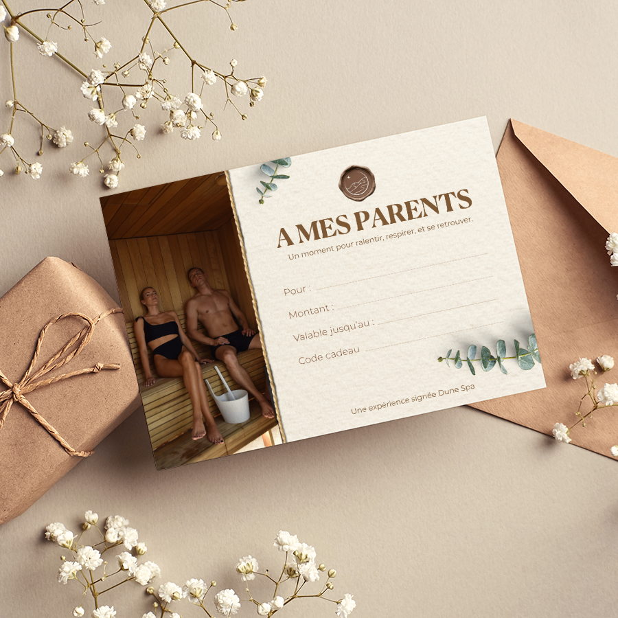 Carte cadeau Dune spa