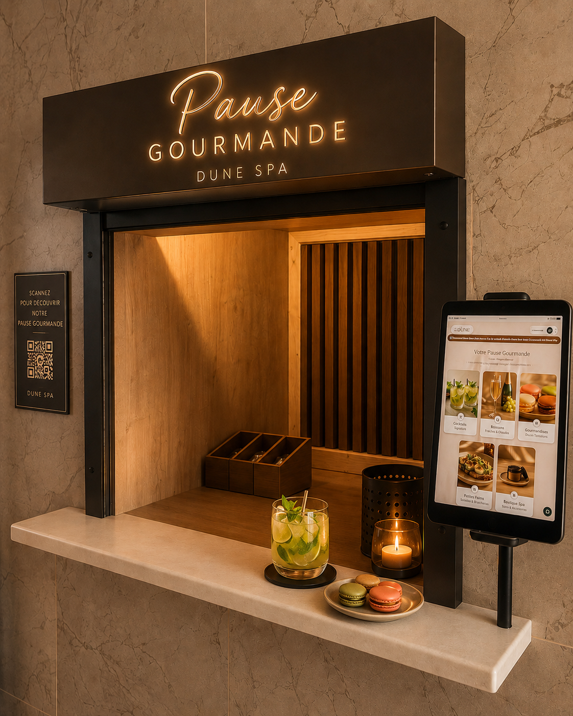 La borne Pause Gourmande